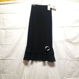 JBS LTD Size 8 Black Ruffle Skirt